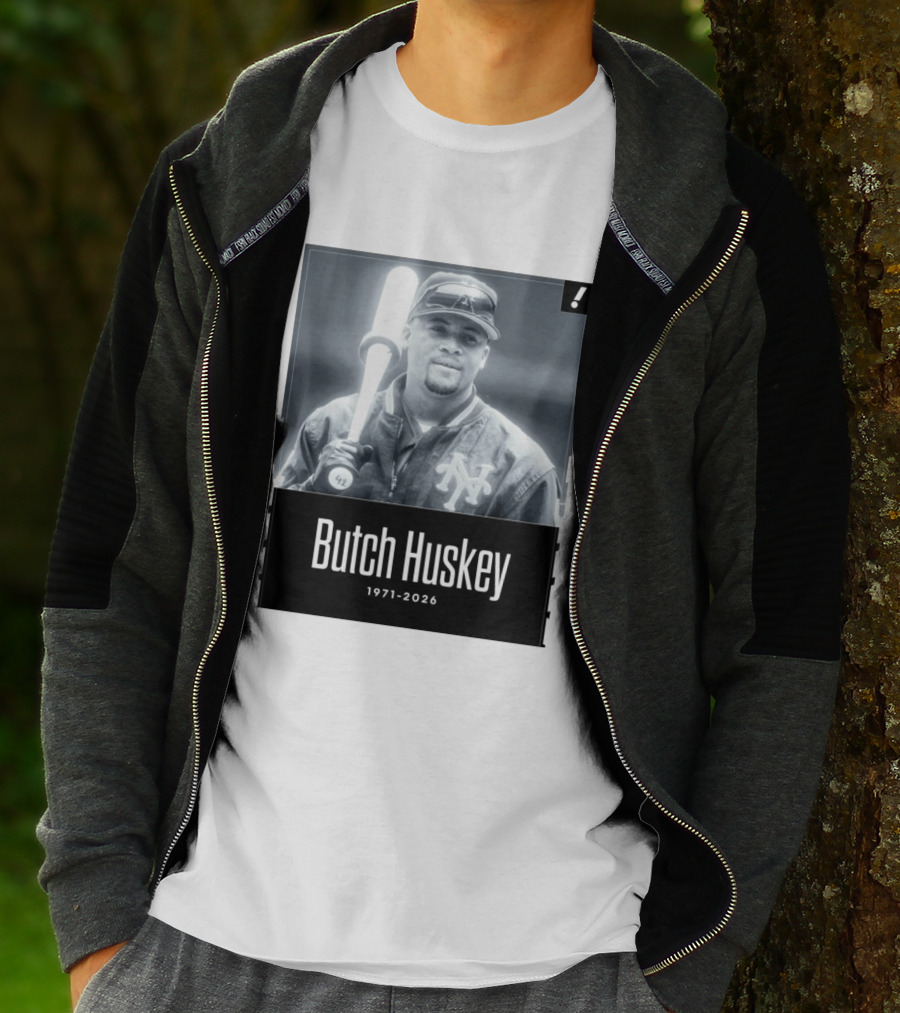 Sad News In The Baseball World As Former Met Butch Huskey Has Passed Away At The Age Of 54 T-Shirt