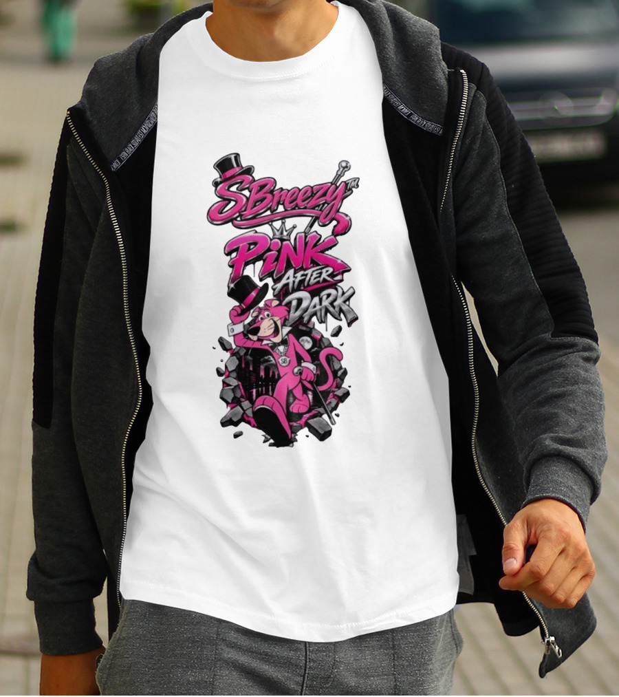 SBreezy Pink After Dark Cartoon T-Shirt