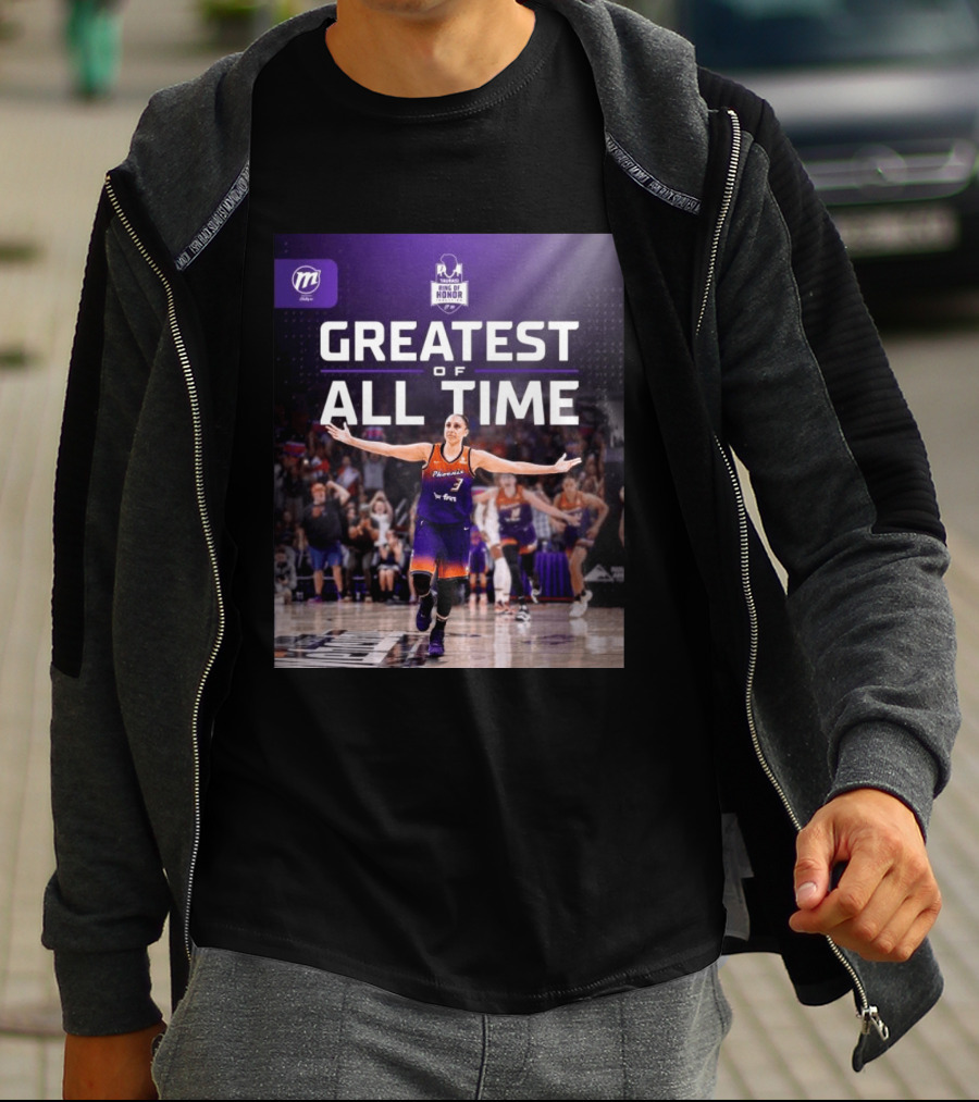 Diana Taurasi Phoenix Mercury Ring Of Honor Greatest Of All Time T-Shirt