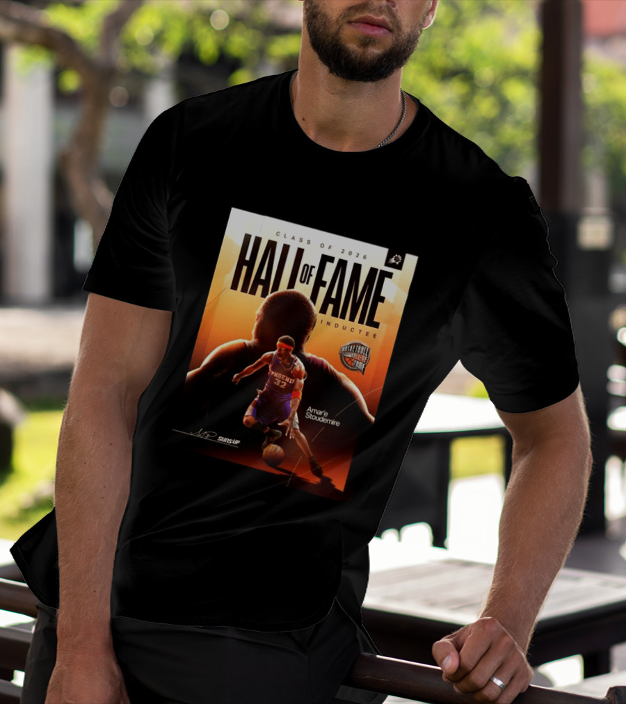 Class Of 2026 Hall Of Fame Inductee Amar'e Stoudemire Phoenix Suns Basketball T-Shirt
