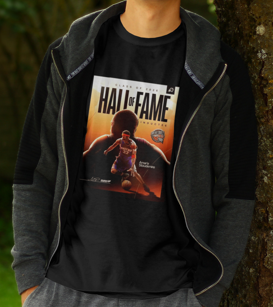 Class Of 2026 Hall Of Fame Inductee Amar'e Stoudemire Phoenix Suns Basketball T-Shirt
