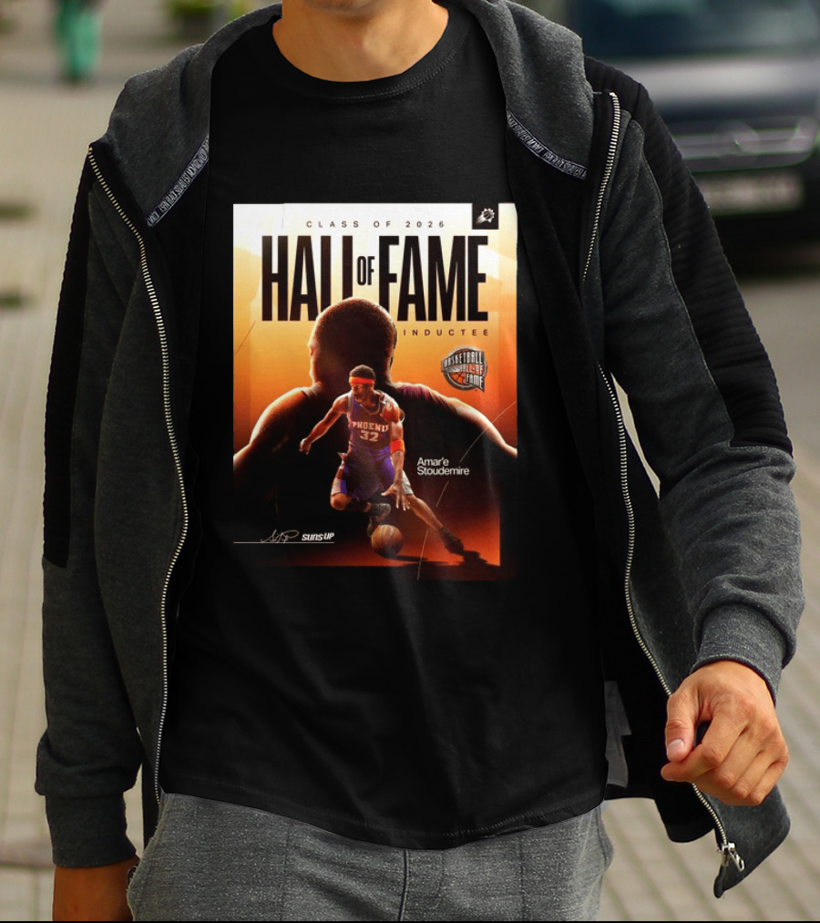 Class Of 2026 Hall Of Fame Inductee Amar'e Stoudemire Phoenix Suns Basketball T-Shirt