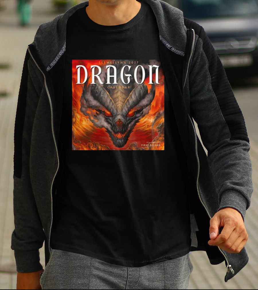 Llewellyn's 2027 Dragon Calendar Illustrated By Firat Solhan T-Shirt