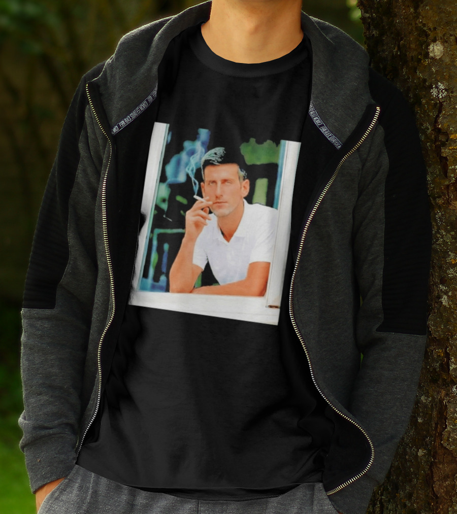 Novak Djokovic Smoking Tennis ATP Champion T-Shirt