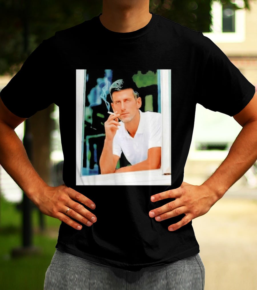 Novak Djokovic Smoking Tennis ATP Champion T-Shirt
