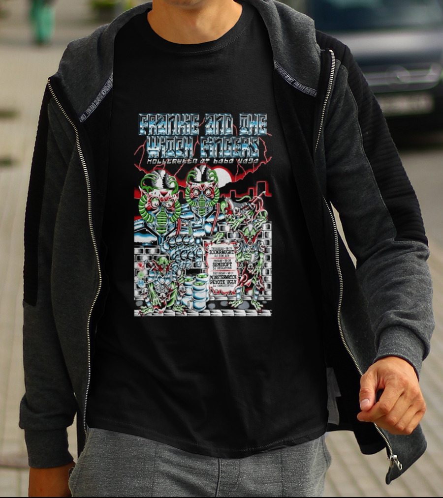 Frankie And The Witch Fingers HollerWEEN At Badu Waga Seattle WA Oct 29 31 2026 Monster Zookraught Peyote Ugly T-Shirt