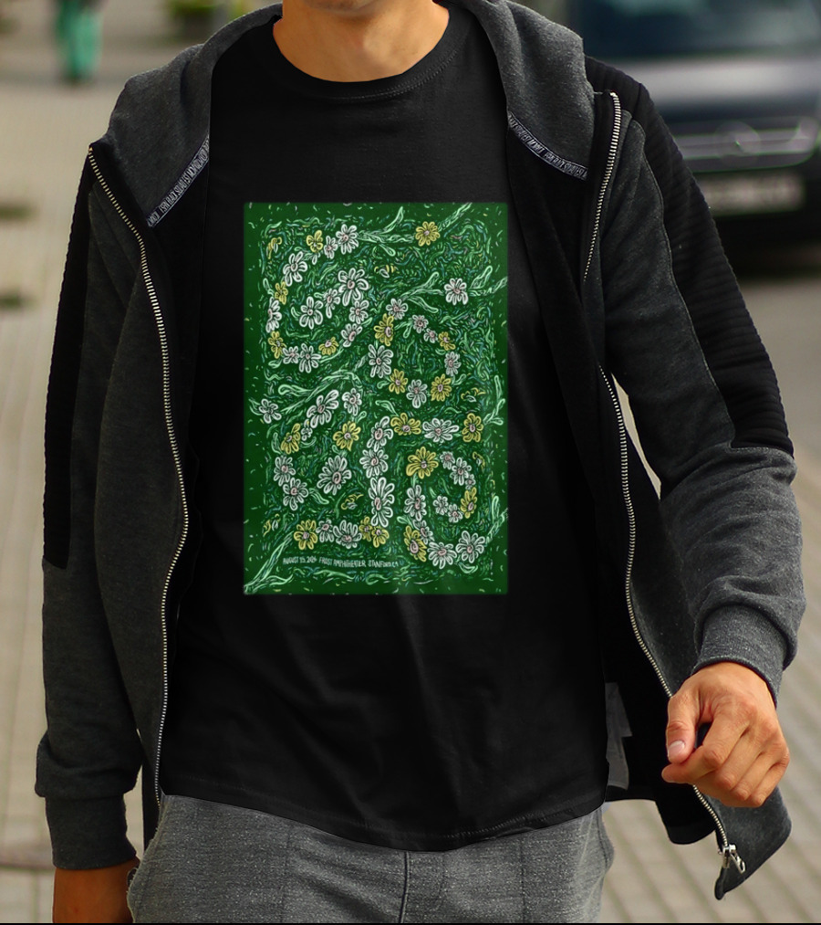 Goose 2026 Frost Amphitheater Stanford CA August 15 Floral T-Shirt