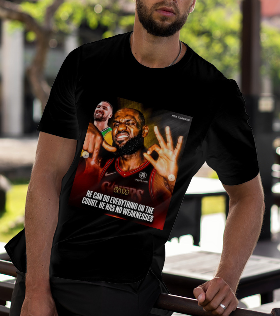 He Can Do Everything On The Court He Has No Weaknesses Crypto Lakers NBA Tracker T-Shirt