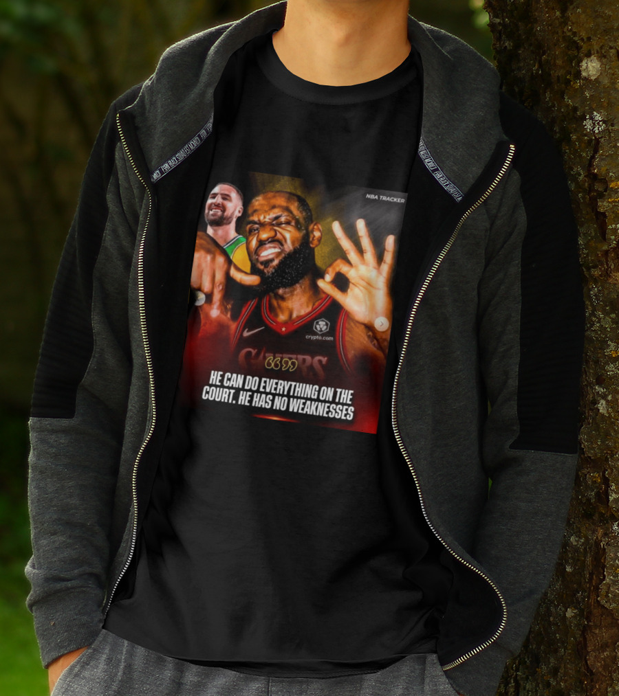 He Can Do Everything On The Court He Has No Weaknesses Crypto Lakers NBA Tracker T-Shirt