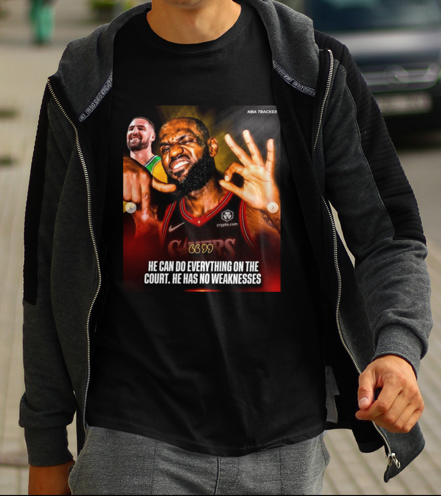 He Can Do Everything On The Court He Has No Weaknesses Crypto Lakers NBA Tracker T-Shirt
