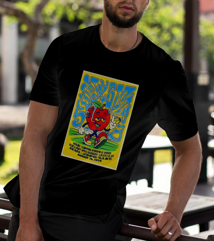 Slightly Stoopid Road Trippin Summer 2026 Apple Orchards LaFayette NY August 16 Dem Apples Bumpin Uglies T-Shirt