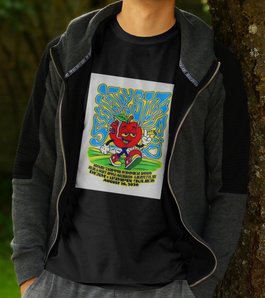 Slightly Stoopid Road Trippin Summer 2026 Beak & Skiff Orchards LaFayette NY August 16 With Denim And Bumpin Uglies T-Shirt