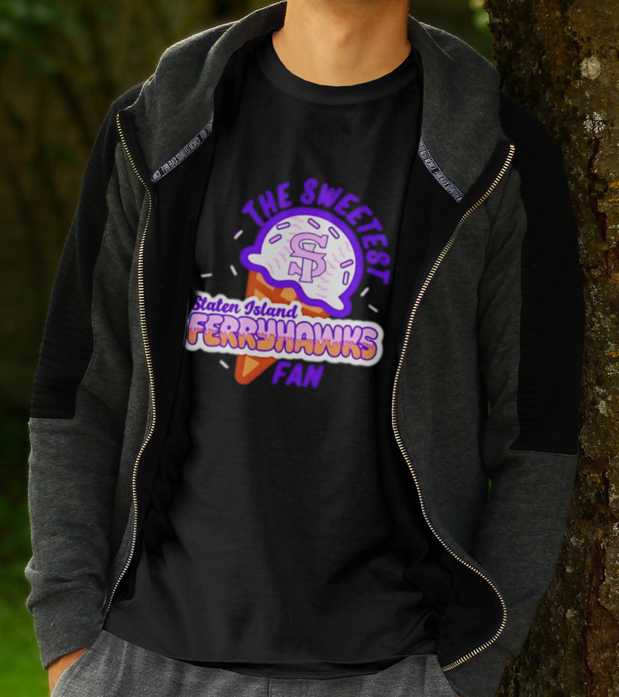Staten Island Ferryhawks The Sweetest Fan Ice Cream Cone T-Shirt
