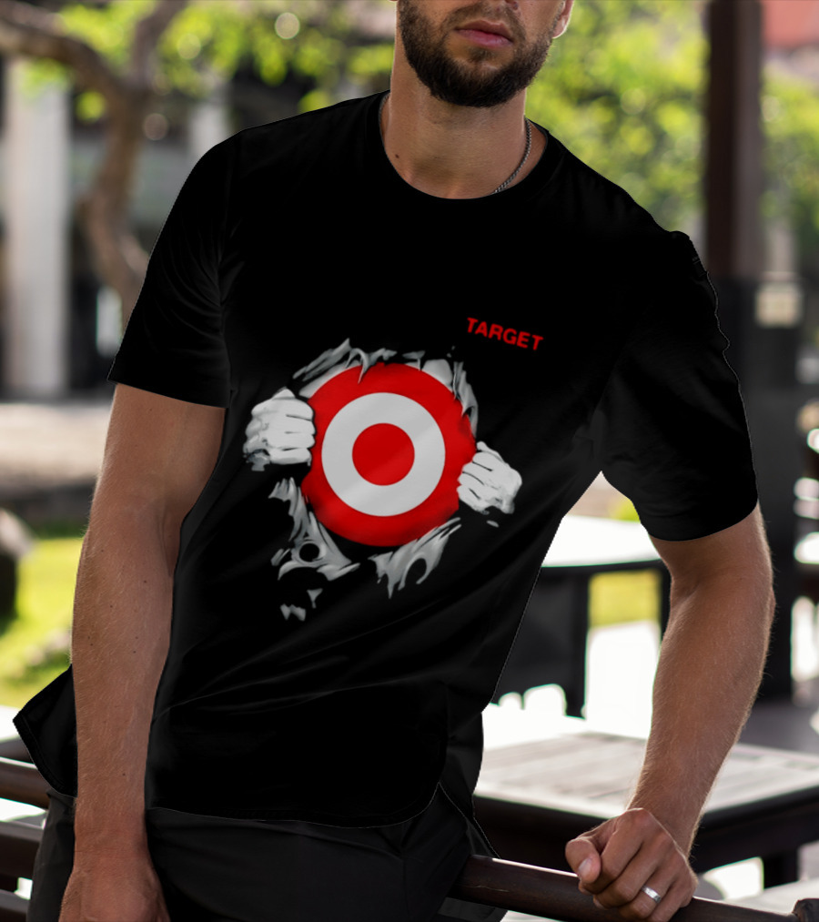Target Ripped Chest Bullseye T-Shirt