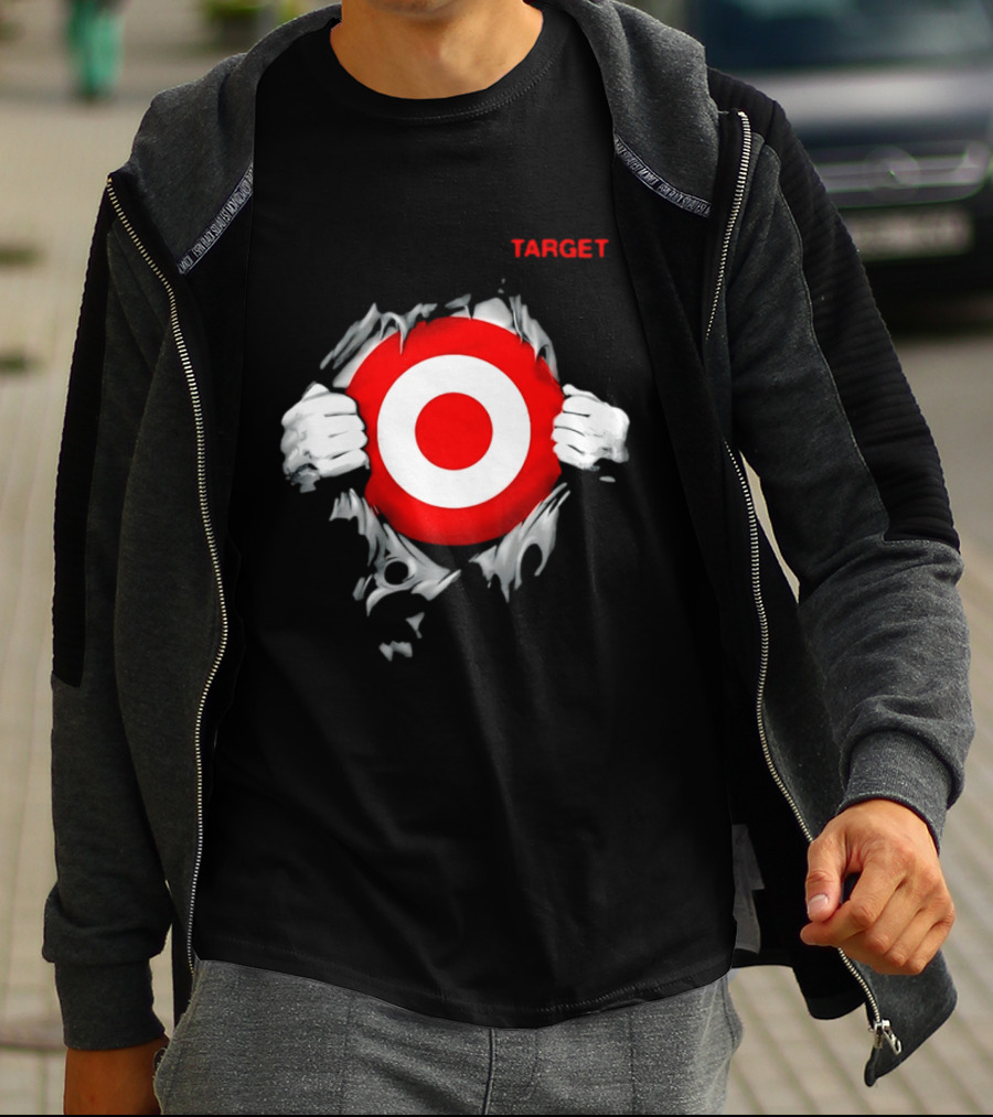 Target Ripped Chest Bullseye T-Shirt