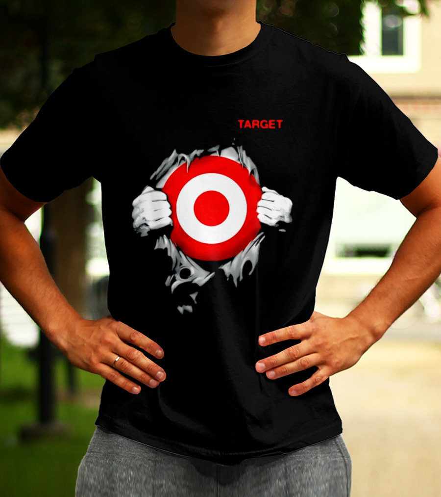 Target Ripped Chest Bullseye T-Shirt