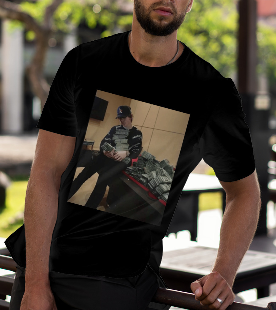 Balenciaga Black Stacks Of Cash T-Shirt