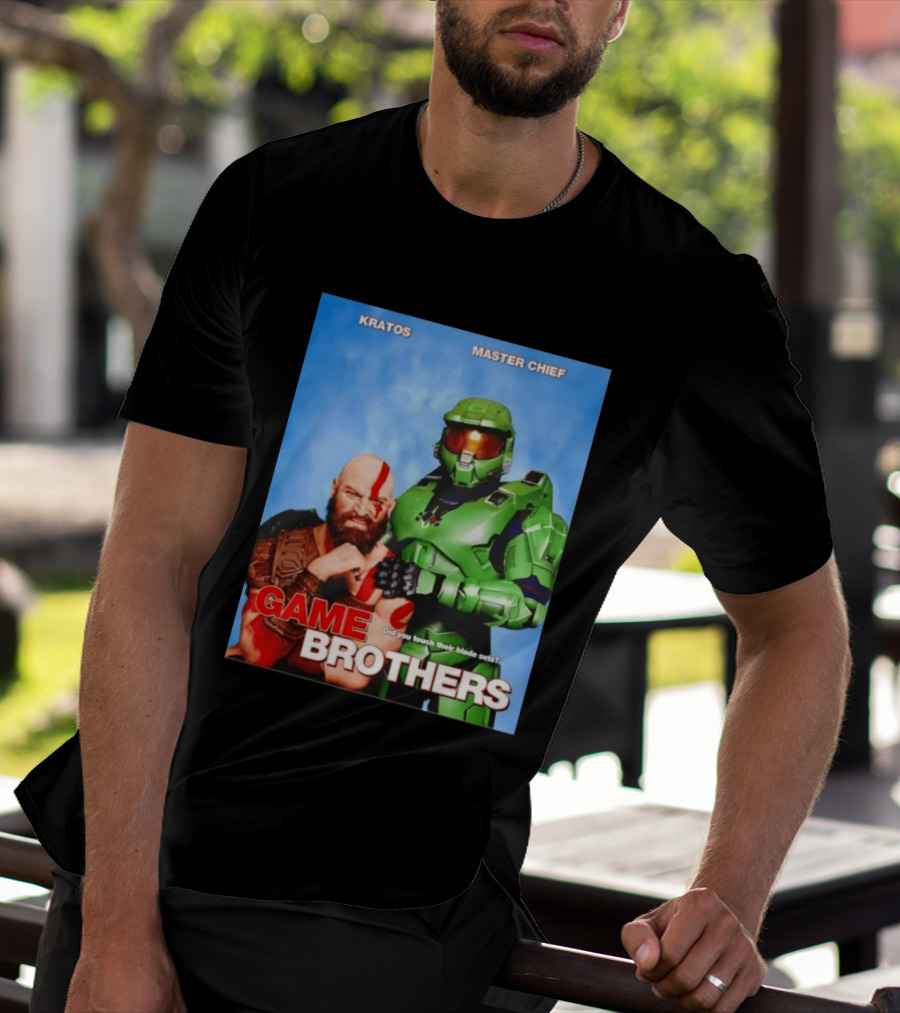 Kratos Master Chief Game Brothers Did You Touch Their Blade Sets T-Shirt