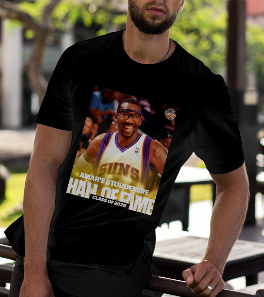 Amar'e Stoudemire Basketball Hall Of Fame Class Of 2026 Suns T-Shirt