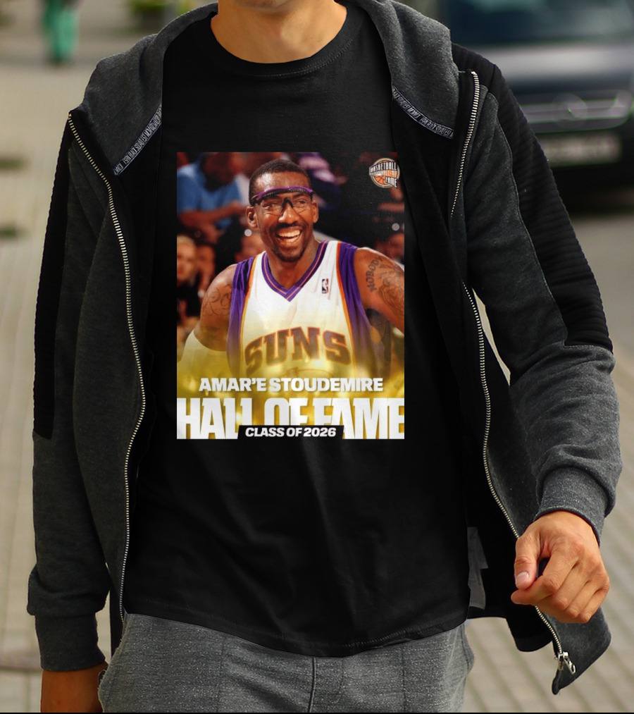 Amar'e Stoudemire Basketball Hall Of Fame Class Of 2026 Suns T-Shirt