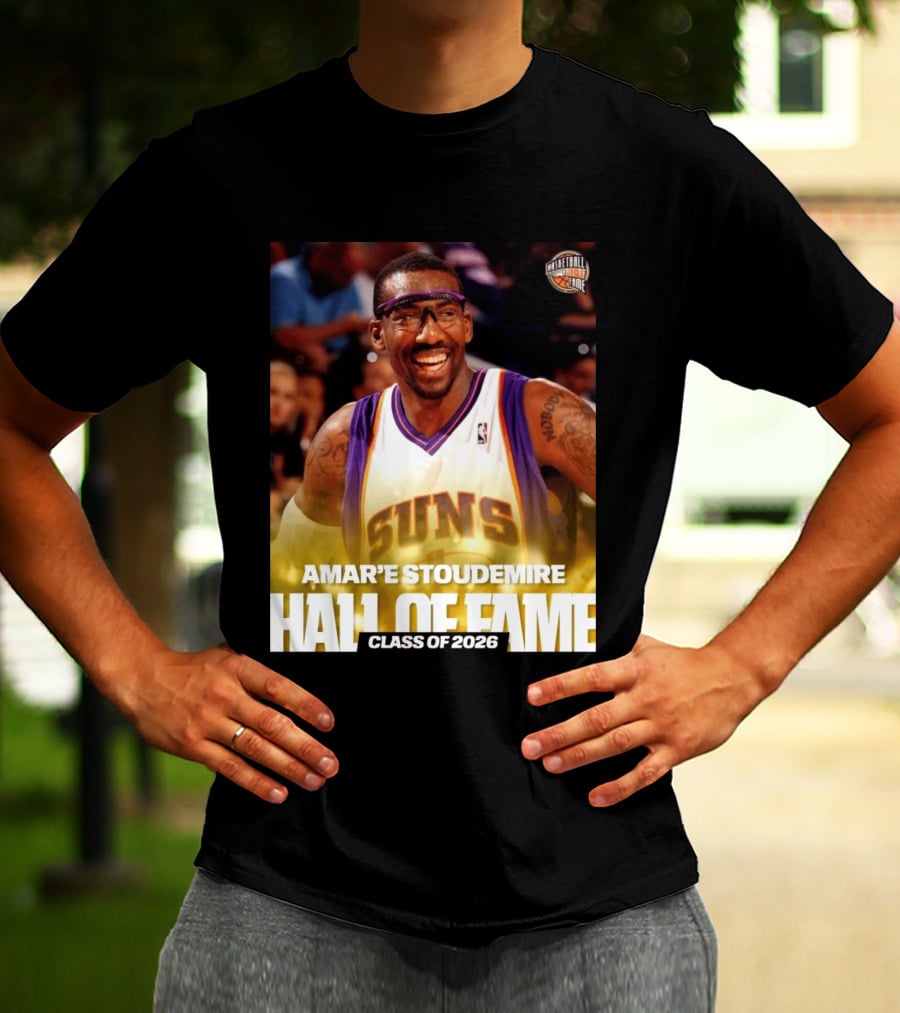 Amar'e Stoudemire Basketball Hall Of Fame Class Of 2026 Suns T-Shirt