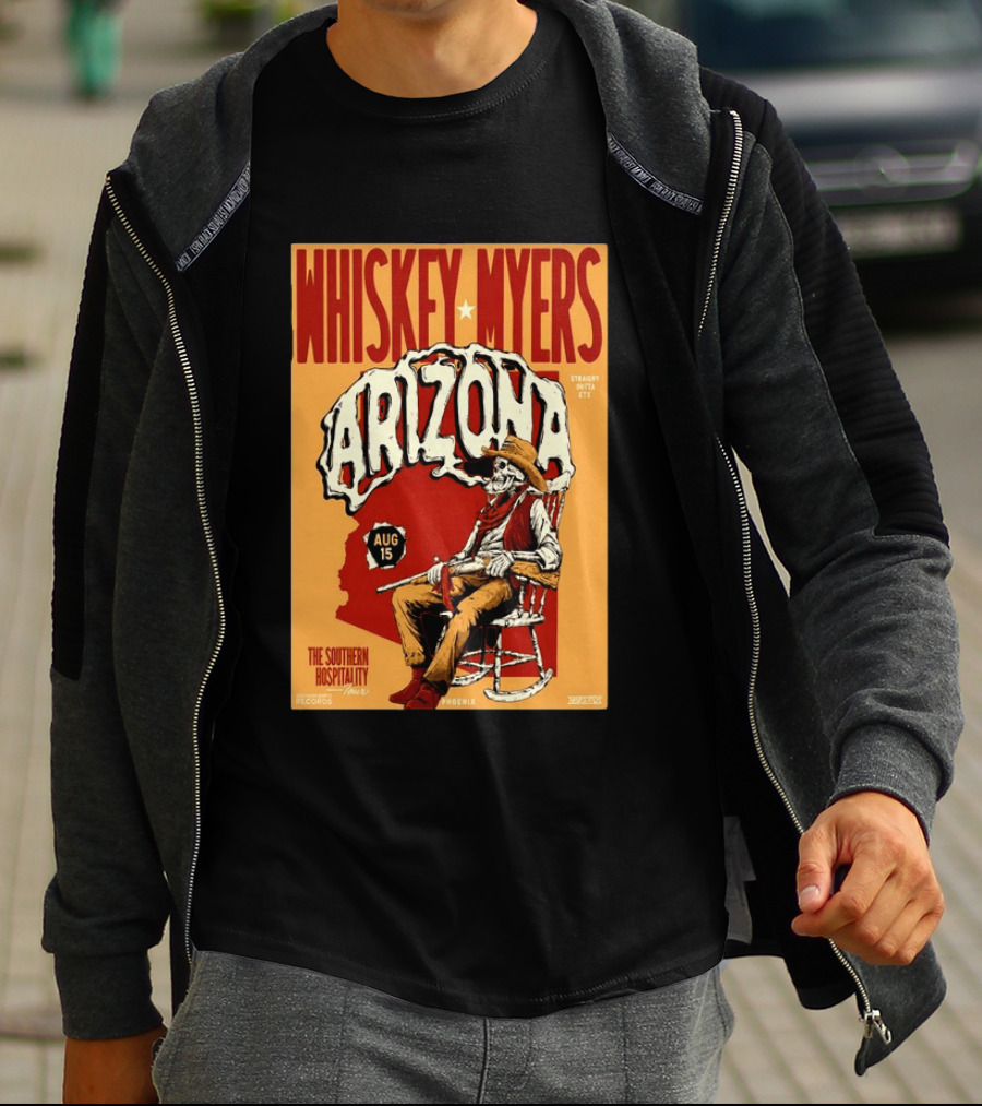 Whiskey Myers Arizona Aug 15 The Southern Hospitality Tour Phoenix 2026 T-Shirt