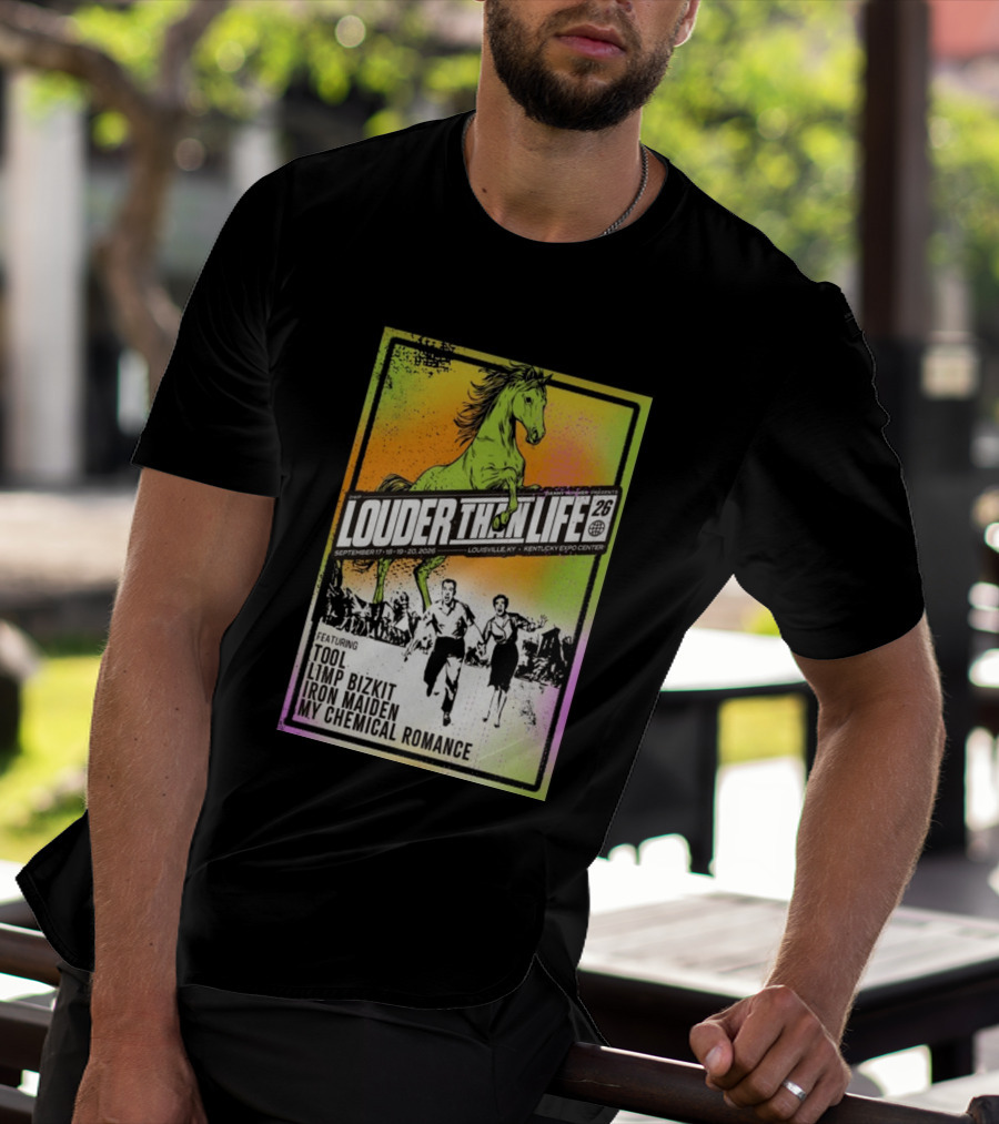 Louder Than Life 2026 Louisville KY Featuring Tool Limp Bizkit Iron Maiden My Chemical Romance T-Shirt