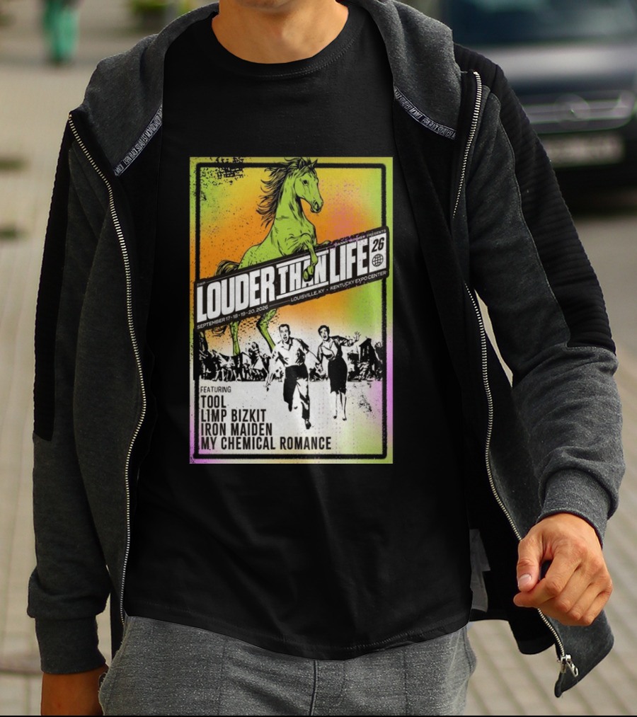 Louder Than Life 2026 Louisville KY Featuring Tool Limp Bizkit Iron Maiden My Chemical Romance T-Shirt