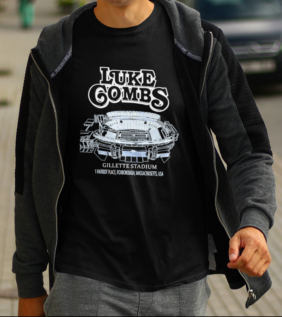 Luke Combs Gillette Stadium 1 Patriot Place Foxborough Massachusetts USA T-Shirt