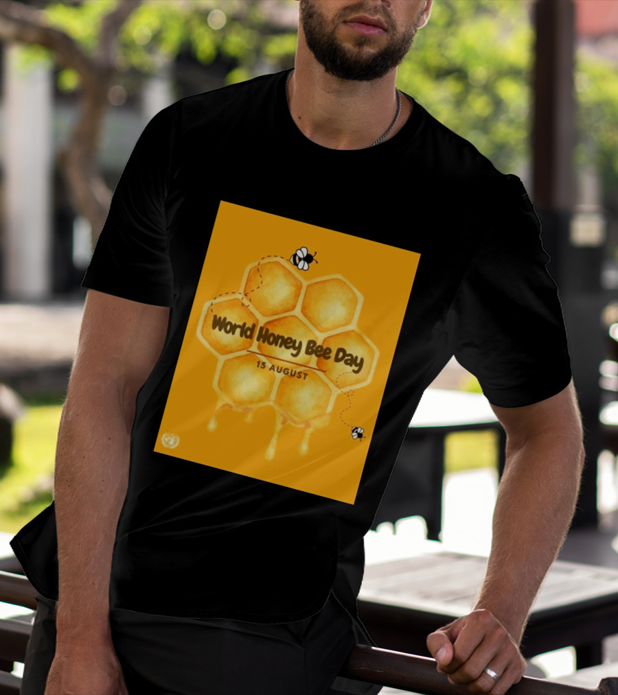 World Honey Bee Day 15 August Honeycomb T-Shirt
