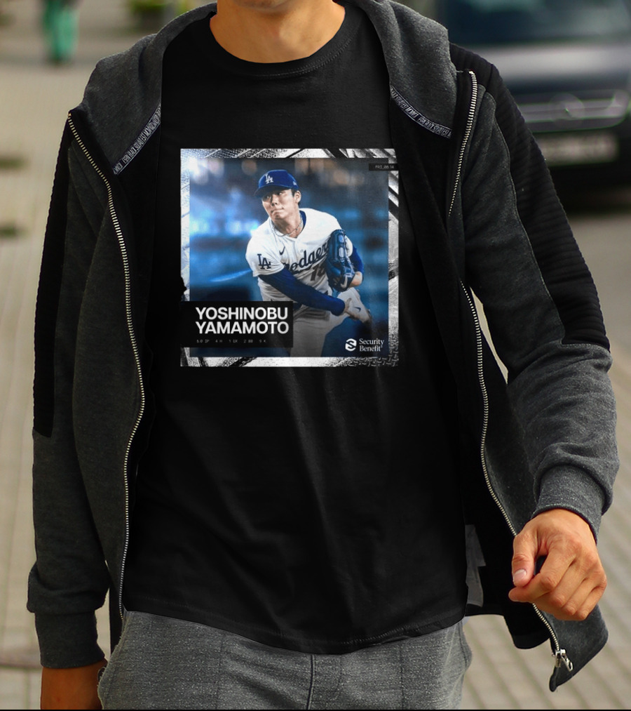 Yoshinobu Yamamoto Los Angeles Dodgers Security Benefit 2026 T-Shirt