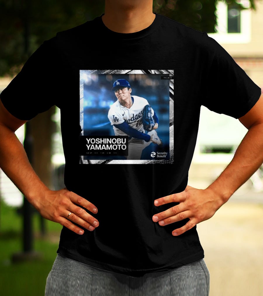 Yoshinobu Yamamoto Los Angeles Dodgers Security Benefit 2026 T-Shirt