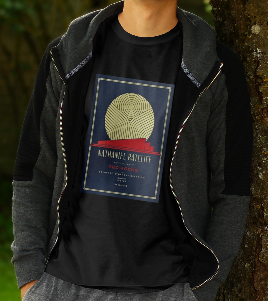 Nathaniel Rateliff Red Rocks Colorado Symphony Orchestra Special Guest Lucius 08.18.2026 T-Shirt