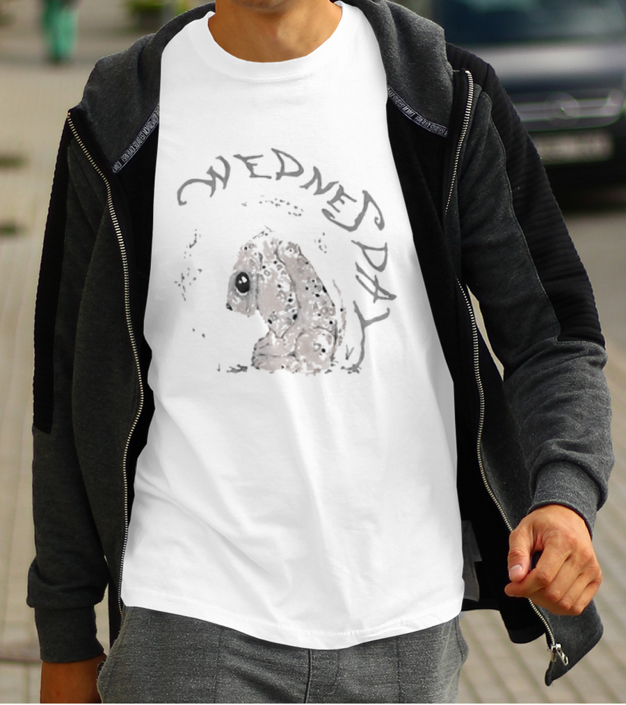 Wednesday Sad Puppy Gothic Creepy T-Shirt