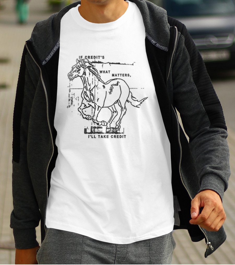 Hot Snakes Autimatic Midnight If Credit’s What Matters Horse T-Shirt