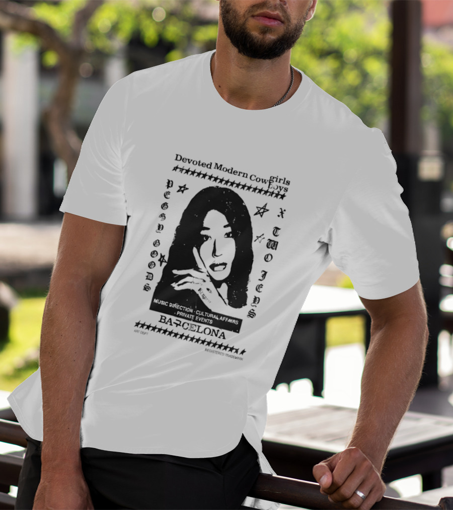 Devoted Modern Cowboys Two Jebs Peggy Goods Music Direction Barcelona T-Shirt