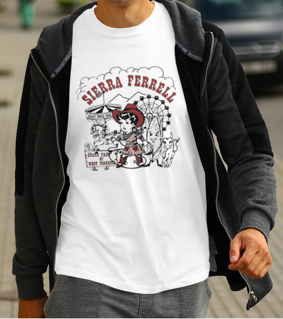 Sierra Ferrell State Fair West Virginia Lewisburg Aug 16 2026 Cowboy Ferris Wheel T-Shirt