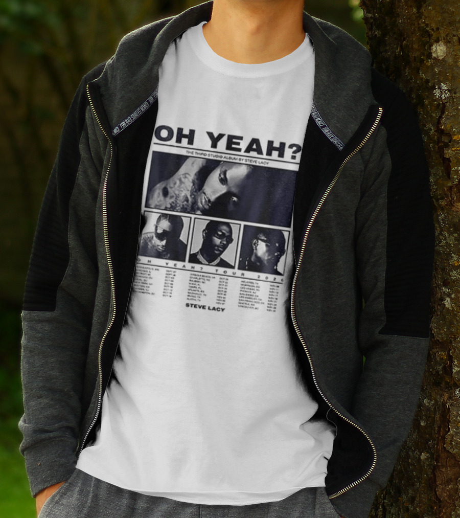 Steve Lacy Oh Yeah Tour Cities List Music Event Dates Compilation T-Shirt