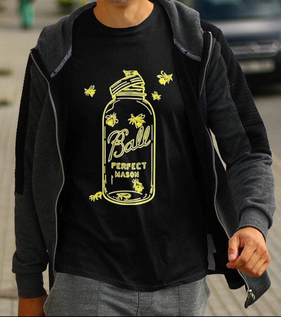 Ball Perfect Mason Jar With Bumble Bees T-Shirt