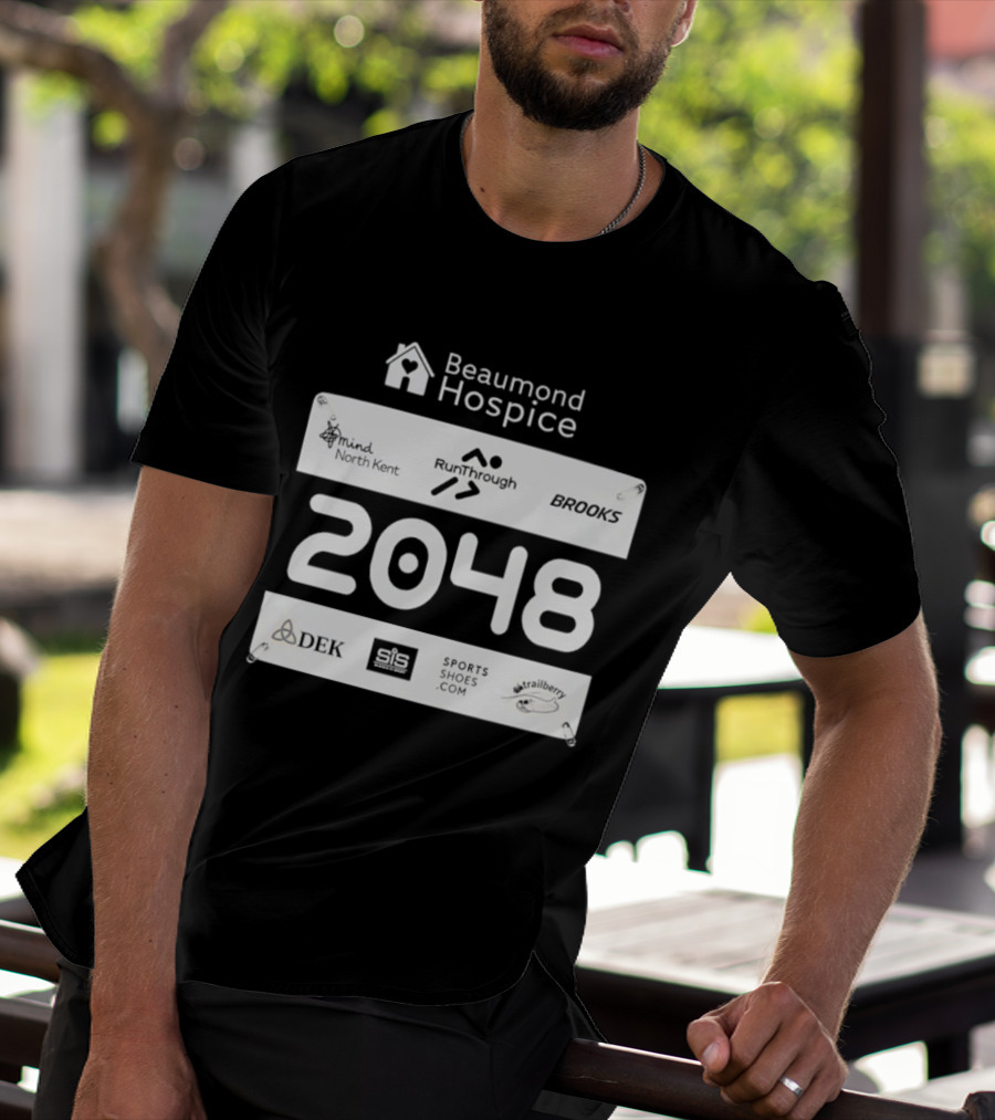 Beaumond Hospice Race Bib 2048 RunThrough Brooks Sports Shoes DEK Mind North Kent Hallbeck T-Shirt