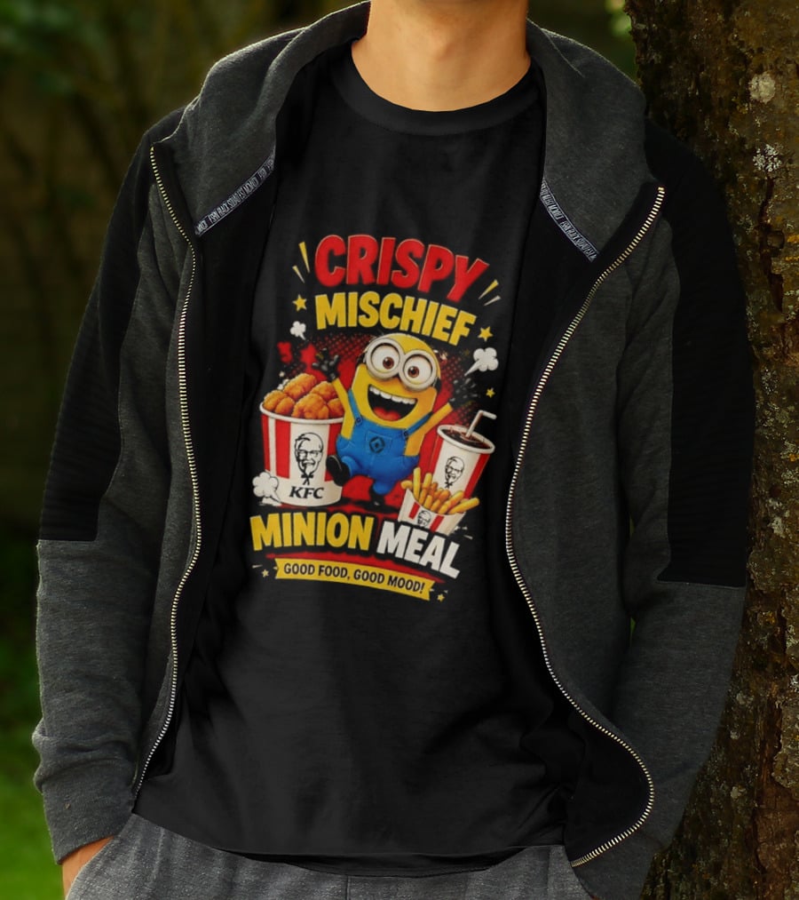 Crispy Mischief Minion Meal KFC Good Food Good Mood T-Shirt