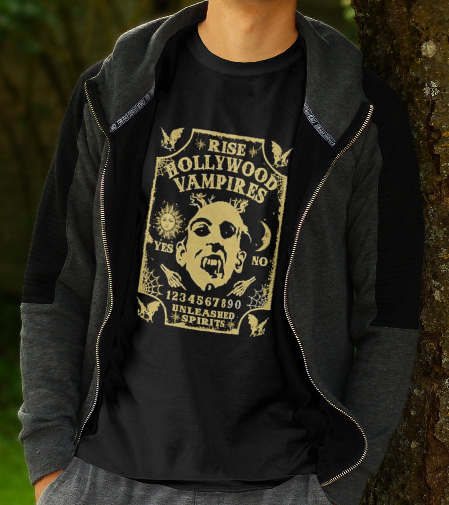 Rise Hollywood Vampires Unleashed Spirits 2026 Europe UK Tour Ouija 1990 T-Shirt