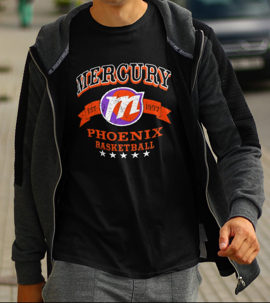 Phoenix Mercury Est 1997 Basketball Distressed T-Shirt