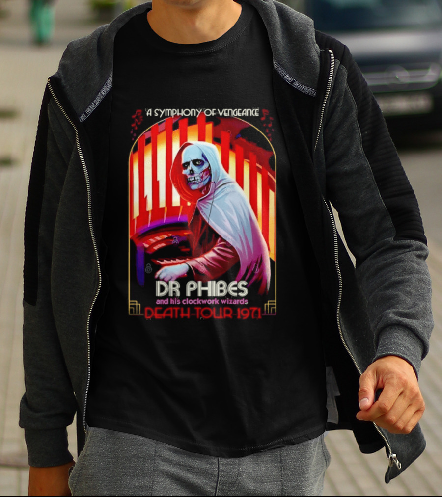 Dr Phibes And His Work Wizards A Symphony Of Vengeance Death Tour 1971 T-Shirt