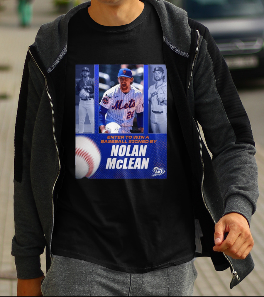 Enter To Win A Baseball Signed By Nolan McLean Mets 26 Celebrating 25 Years T-Shirt