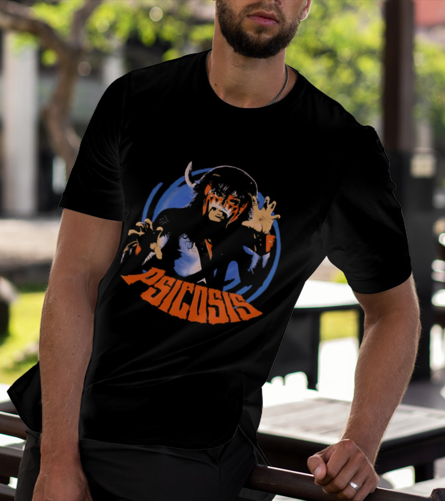 Psicosis Lucha Libre Wrestler Iconic Mask T-Shirt