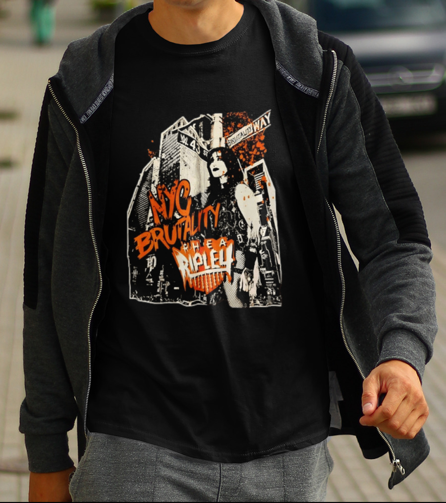 NYC Brutality Rhea Ripley WWE Wrestling W 43 Street T-Shirt