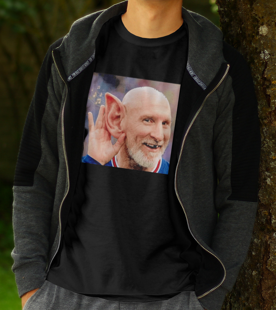 Lionel Messi Elf Meme Pessi Big Ear Music Notes Bald Man T-Shirt