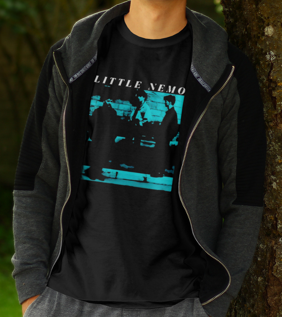 Little Nemo Post Punk Alternative Rock Band Aqua Blue Distressed T-Shirt
