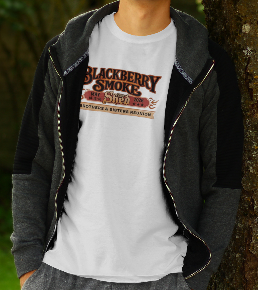 Blackberry Smoke May 14 16 2026 The Shed Brothers And Sisters Reunion T-Shirt